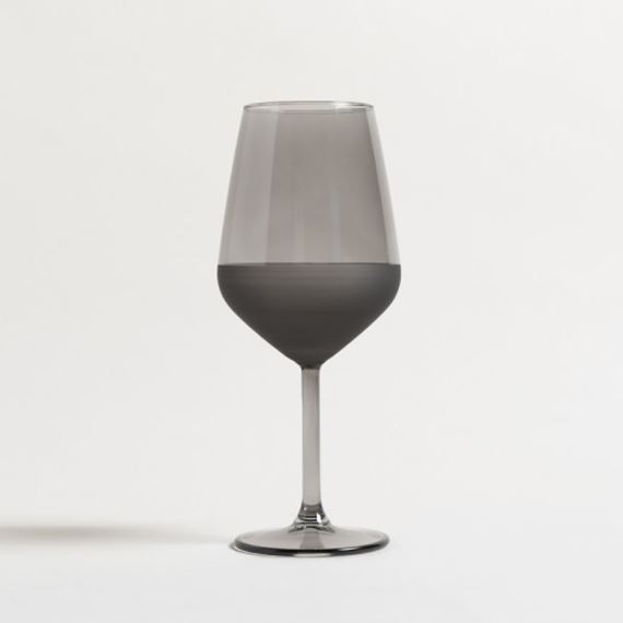 SET X 6 COPAS DE VINO ‘MERSIN’  GRIS FONDO ESMERILADO - 490 ML