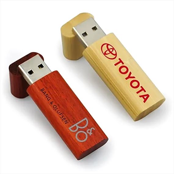 ECO PENDRIVE DE MADERA DE BAMBOO – COD.  FW04 -  8, 16 y 32GB