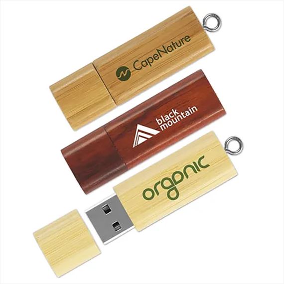 ECO PENDRIVE DE MADERA DE BAMBOO – COD.  FW04 -  8, 16 y 32GB