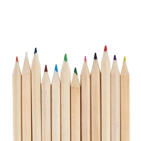 ECO SET DE 12 LÁPICES DE COLORES EN TUBO DE CARTÓN RECICLADO