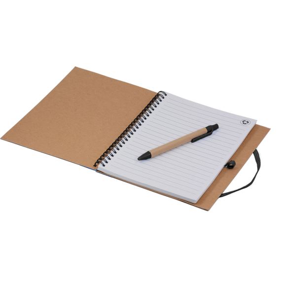 ECO CUADERNO ESPIRALADO  CON BOLÍGRAFO -  A5 Y B6