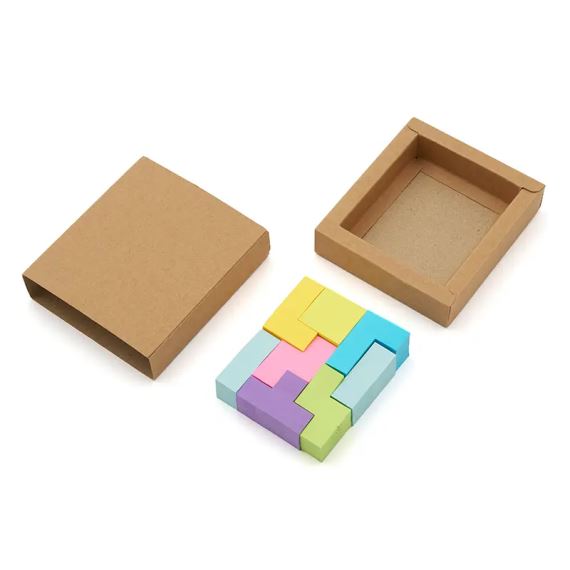 SET SUSTENTABLE DE NOTAS AUTOADHESIVAS 'TETRIX'